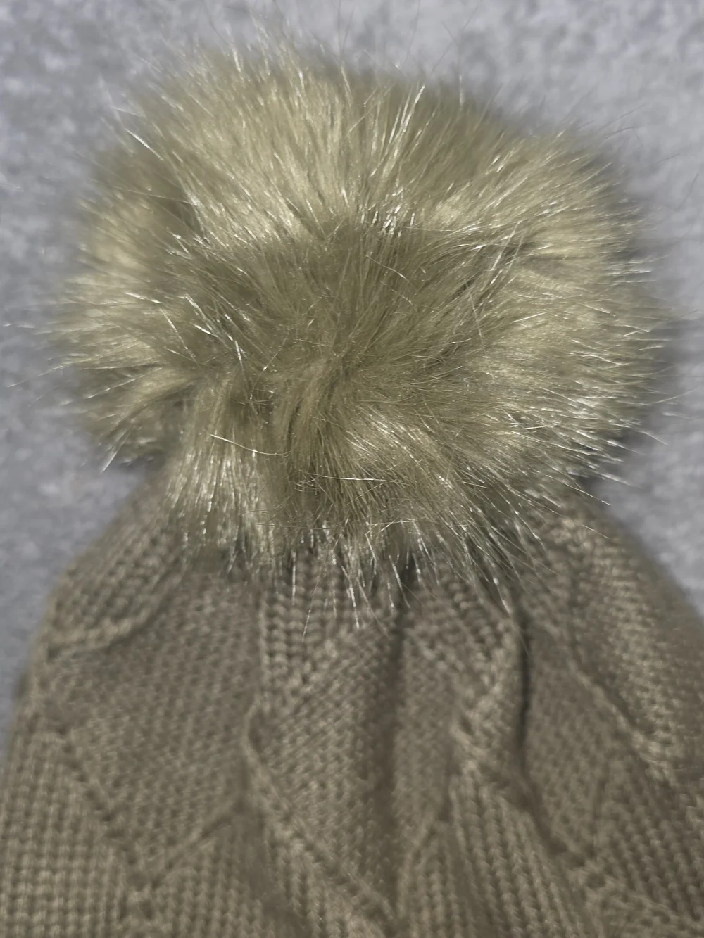 Vera Bradley Olive Green Knit Pom Beanie and Matching Gloves